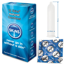 Load image into Gallery viewer, adult sex toy Skins Condoms Natural 12 PackCondoms &gt; Natural and RegularRaspberry Rebel
