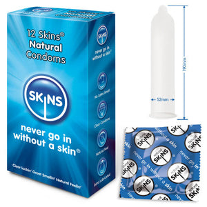 adult sex toy Skins Condoms Natural 12 PackCondoms > Natural and RegularRaspberry Rebel