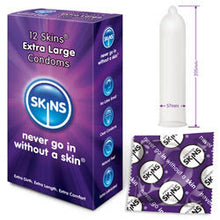 Load image into Gallery viewer, adult sex toy Skins Condoms Extra Large 12 PackCondoms &gt; Large and X-LargeRaspberry Rebel
