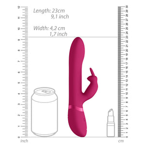 adult sex toy Vive Amoris Pink Rabbit Vibrator With Stimulating Beads> Sex Toys For Ladies > Bunny VibratorsRaspberry Rebel
