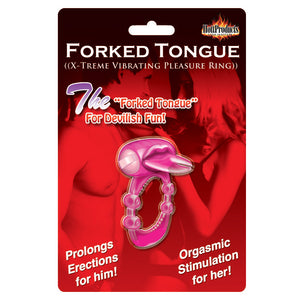 adult sex toy Forked Tongue Vibrating Silicone Cock RingSex Toys > Sex Toys For Men > Love Ring VibratorsRaspberry Rebel
