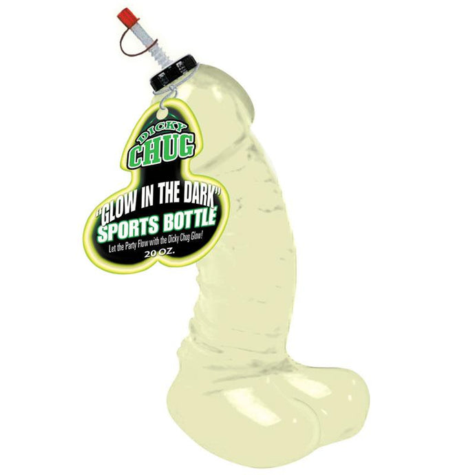 adult sex toy Dicky Chug Glow In The Dark 50ml Sports BottleNoveltiesRaspberry Rebel
