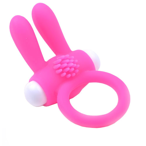 adult sex toy Cockring With Rabbit Ears Pink> Sex Toys For Men > Love Ring VibratorsRaspberry Rebel