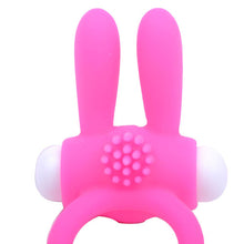 Load image into Gallery viewer, adult sex toy Cockring With Rabbit Ears Pink&gt; Sex Toys For Men &gt; Love Ring VibratorsRaspberry Rebel
