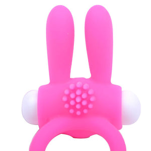 adult sex toy Cockring With Rabbit Ears Pink> Sex Toys For Men > Love Ring VibratorsRaspberry Rebel