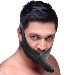 adult sex toy Face Strap On and Mouth GagSex Toys > Realistic Dildos and Vibes > Strap on DildoRaspberry Rebel