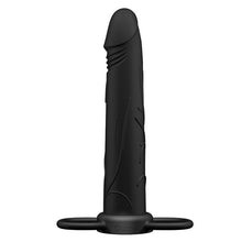 Load image into Gallery viewer, adult sex toy Shots Realistic Treasure Double PenetratorSex Toys &gt; Realistic Dildos and Vibes &gt; Strap on DildoRaspberry Rebel
