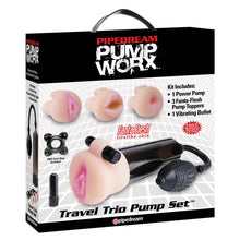 Load image into Gallery viewer, adult sex toy Pump Worx Travel Trio Set MasturbatorSex Toys &gt; Sex Toys For Men &gt; Vibrating VaginasRaspberry Rebel
