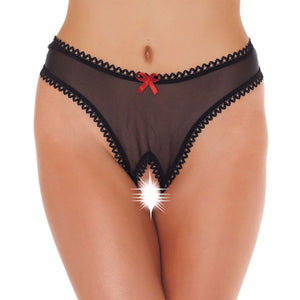 adult sex toy Crotchless Sheer Black GStringClothes > Sexy Briefs > FemaleRaspberry Rebel