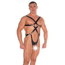 Load image into Gallery viewer, adult sex toy Leather Strappy Bondage TeddyClothes &gt; LeatherRaspberry Rebel
