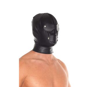 adult sex toy Leather Full Face Mask With Detachable Blinkers> Bondage Gear > Bondage HoodsRaspberry Rebel