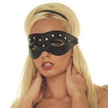 Load image into Gallery viewer, adult sex toy Leather Open Eye Mask With RivetsBondage Gear &gt; MasksRaspberry Rebel
