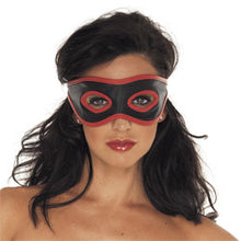 Load image into Gallery viewer, adult sex toy Red And Black Leather MaskBondage Gear &gt; MasksRaspberry Rebel

