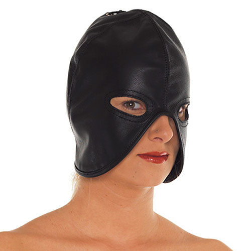 adult sex toy Leather Head Mask> Bondage Gear > Bondage HoodsRaspberry Rebel
