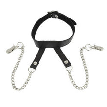 Load image into Gallery viewer, adult sex toy Nipple Clamps With Neck CollarBondage Gear &gt; Nipple ClampsRaspberry Rebel
