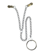 Load image into Gallery viewer, adult sex toy Nipple Clamps With Scrotum RingBondage Gear &gt; Nipple ClampsRaspberry Rebel

