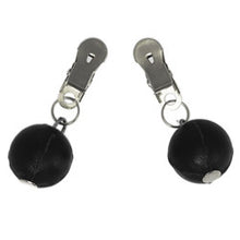 Load image into Gallery viewer, adult sex toy Nipple Clamps With Round Black WeightsBondage Gear &gt; Nipple ClampsRaspberry Rebel
