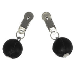 adult sex toy Nipple Clamps With Round Black WeightsBondage Gear > Nipple ClampsRaspberry Rebel