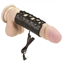 Load image into Gallery viewer, adult sex toy Rimba Electro Stimulation Leather Cock SleeveBondage Gear &gt; Electro Sex StimulationRaspberry Rebel
