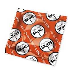 adult sex toy Skins Ultra Thin Condoms x50 (Red)Condoms > Ultra ThinRaspberry Rebel